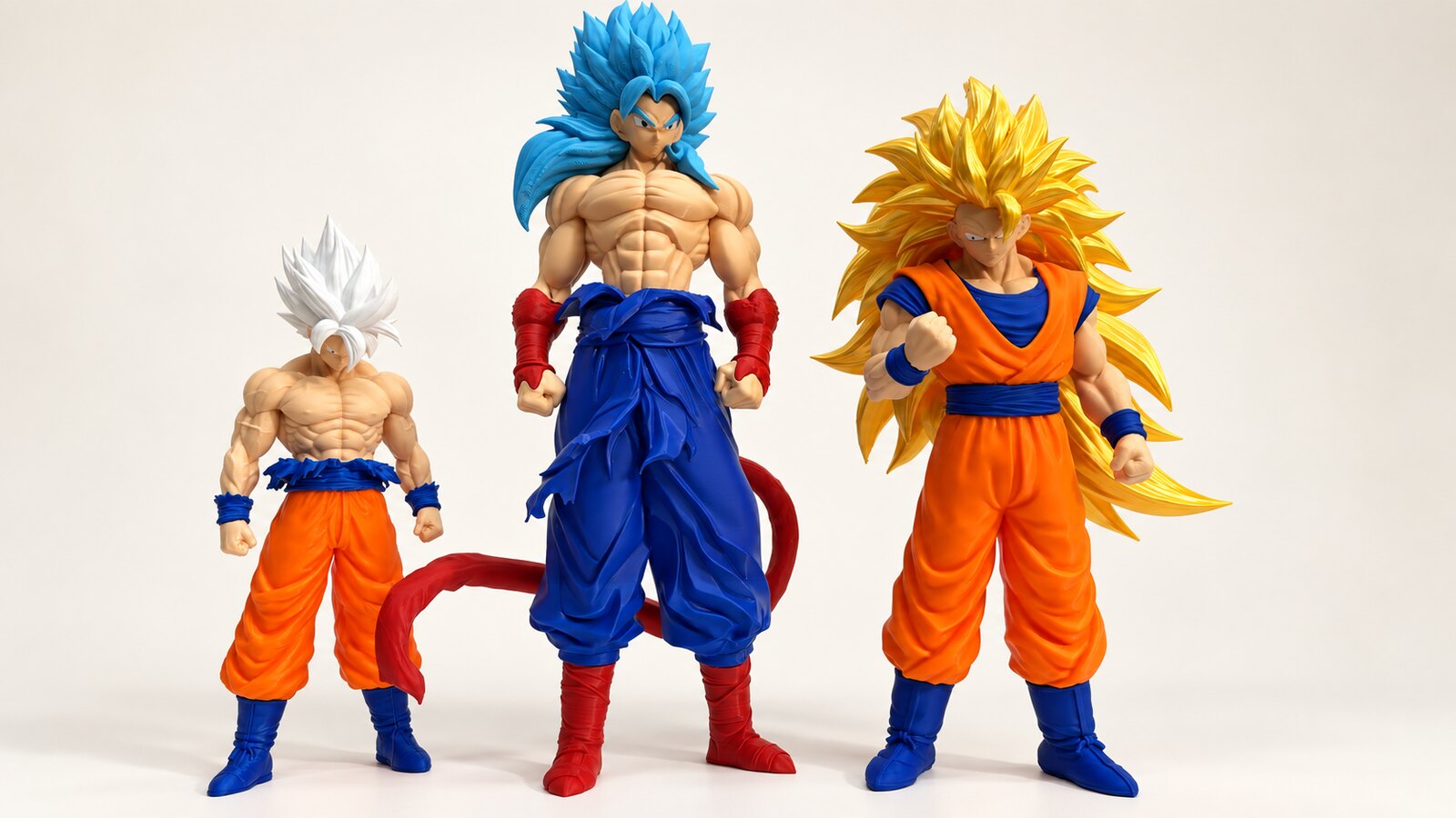 Tre figure da collezione realizzate da FS Studio Maker